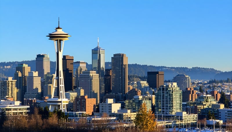 Seattle cityscape representing Seattle Guamy's base location